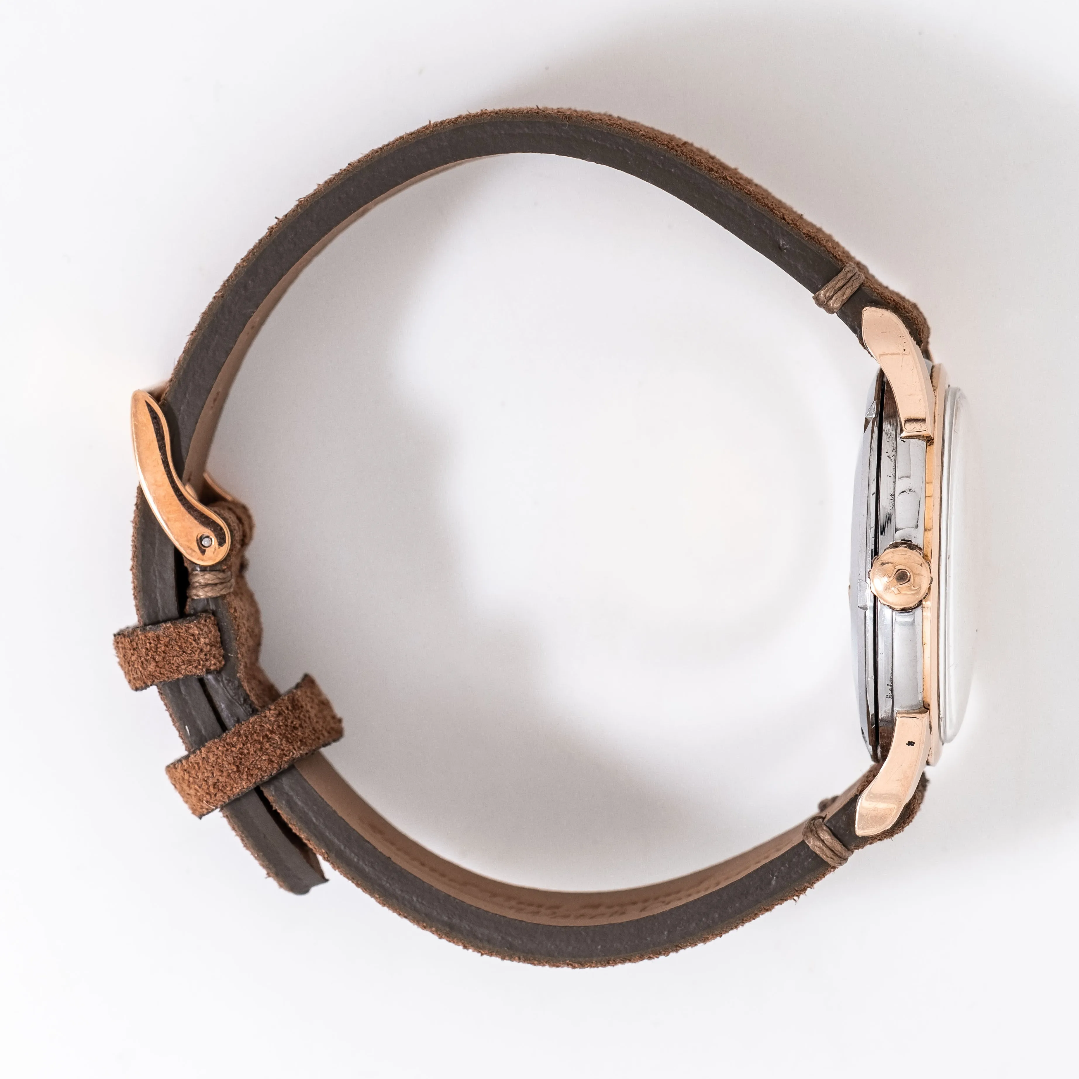 1959 Vintage Omega Constellation Date Ref. 14393 1 SC in 14k Rose Gold Cap Over Stainless Steel (# 14497)