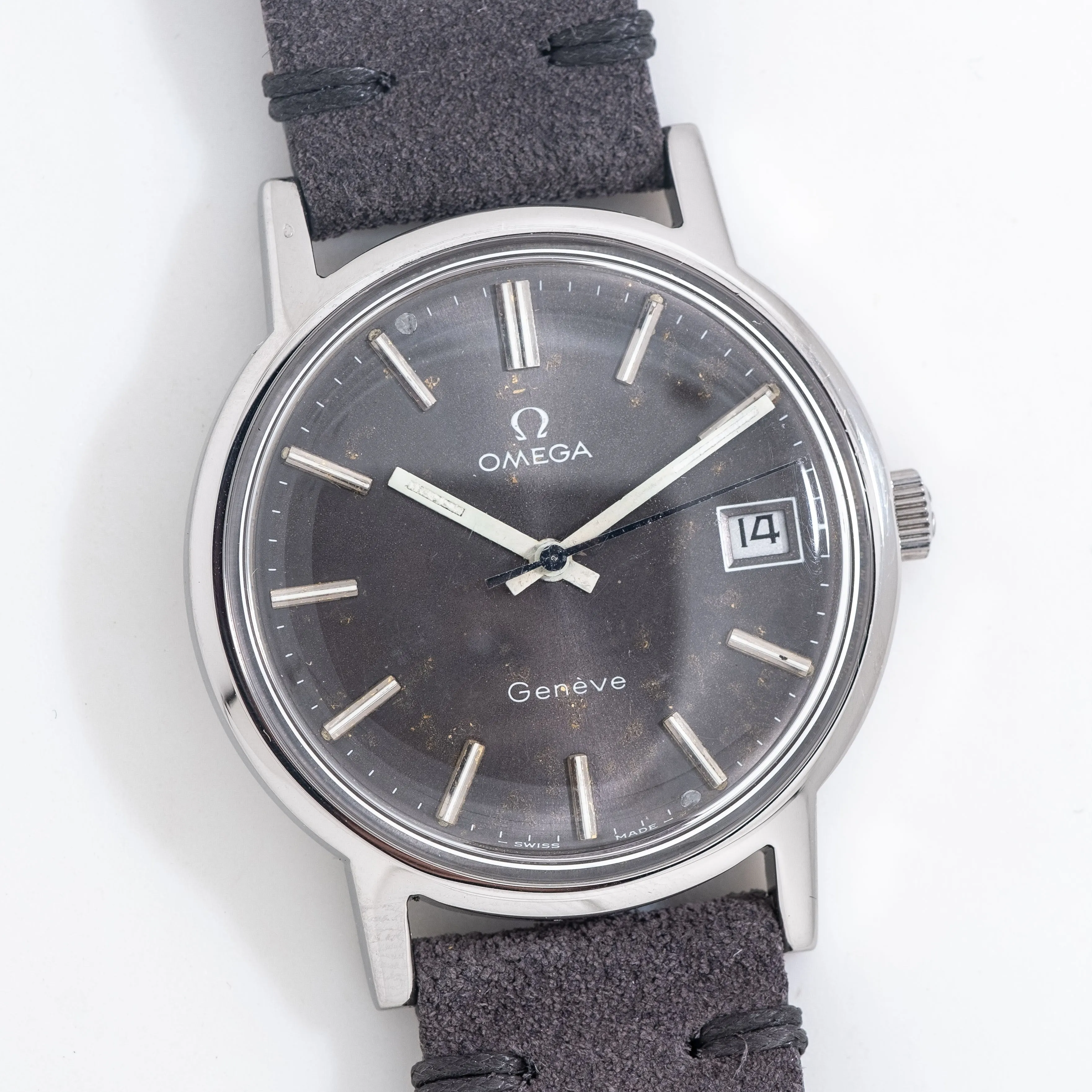 1974 Vintage Omega Genéve Date Ref. 136.0104 in Stainless Steel (# 14547)