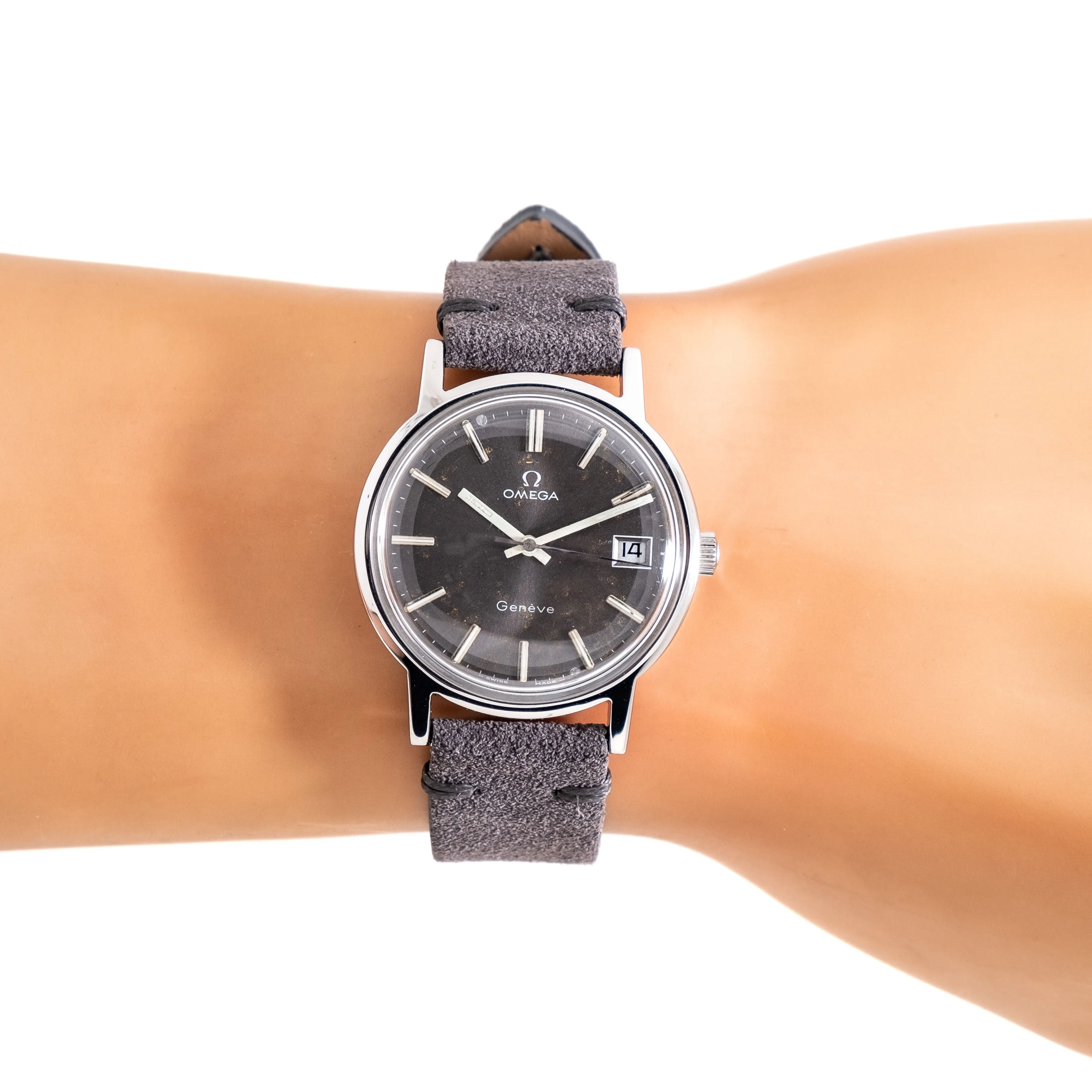 1974 Vintage Omega Genéve Date Ref. 136.0104 in Stainless Steel (# 14547)