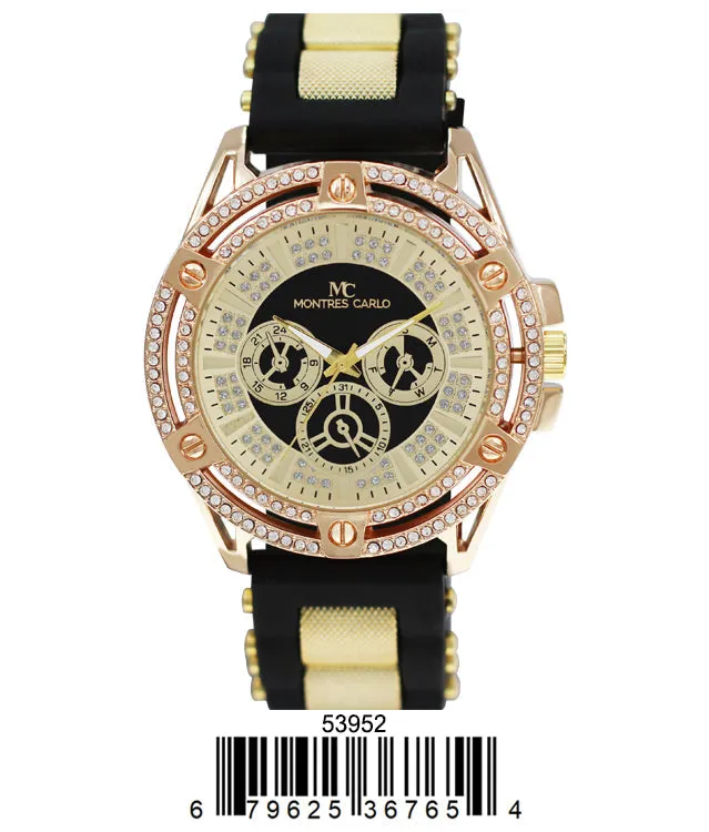 5395 - Montres Carlo Watch with Silicone Band