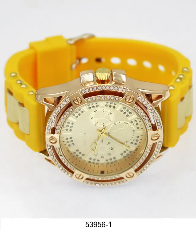 5395 - Montres Carlo Watch with Silicone Band