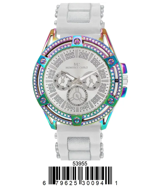 5395 - Montres Carlo Watch with Silicone Band