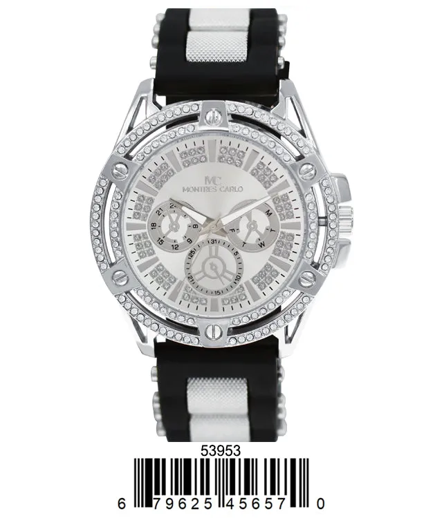 5395 - Montres Carlo Watch with Silicone Band