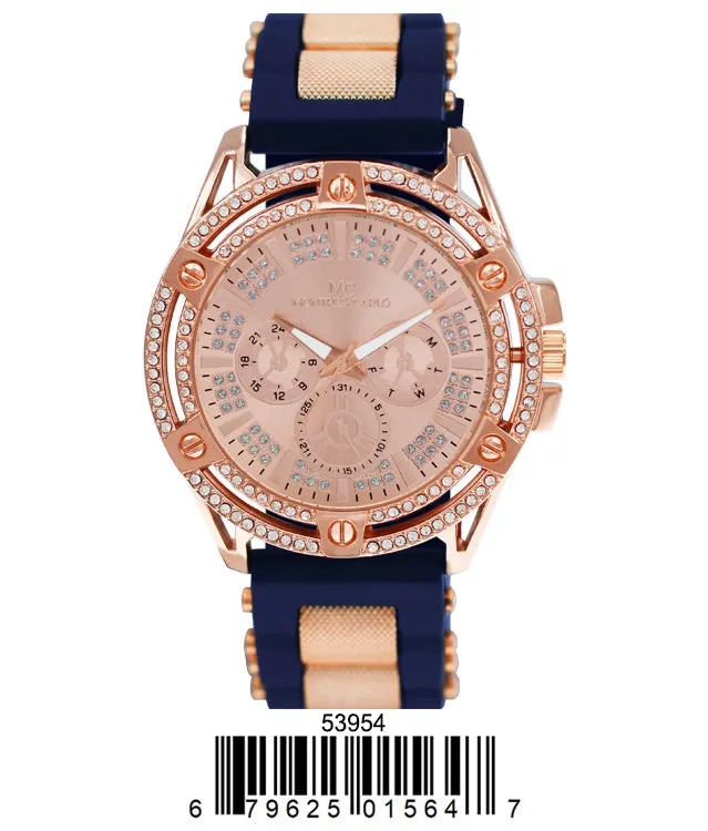 5395 - Montres Carlo Watch with Silicone Band