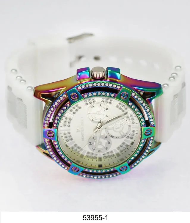 5395 - Montres Carlo Watch with Silicone Band