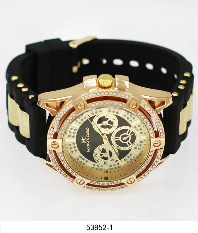 5395 - Montres Carlo Watch with Silicone Band