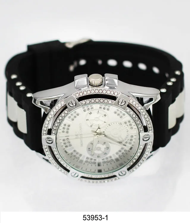 5395 - Montres Carlo Watch with Silicone Band