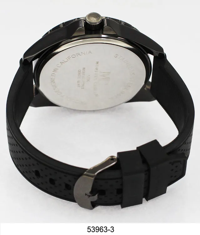 5396-Montres Carlo Silicone Band Watch