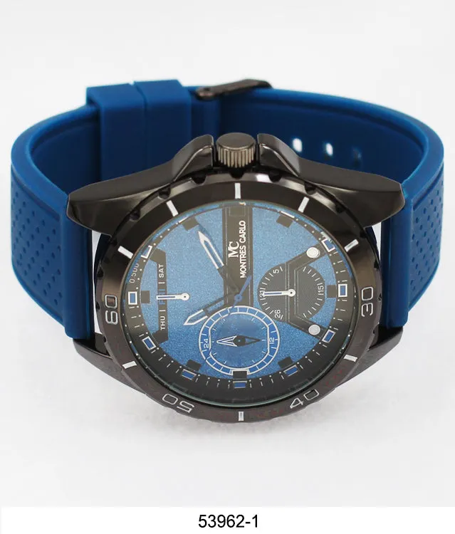 5396-Montres Carlo Silicone Band Watch