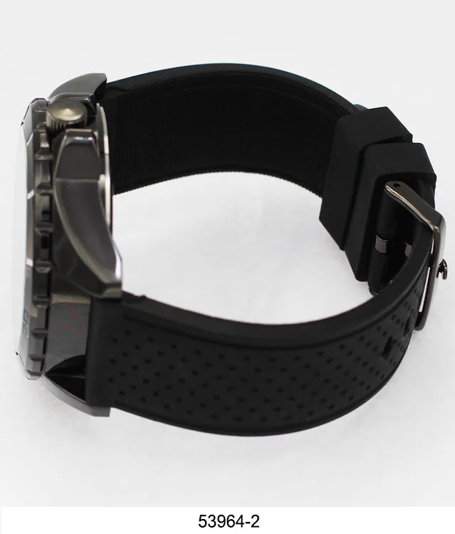 5396-Montres Carlo Silicone Band Watch