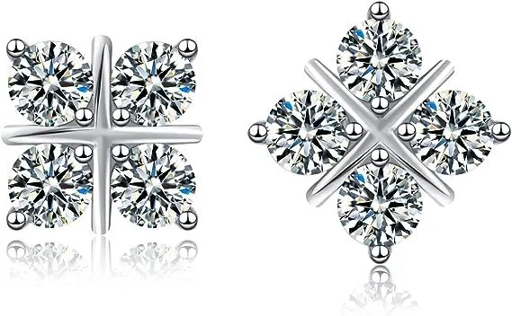 925 Sterling Silver 0.4ct Moissanite Stud Earrings