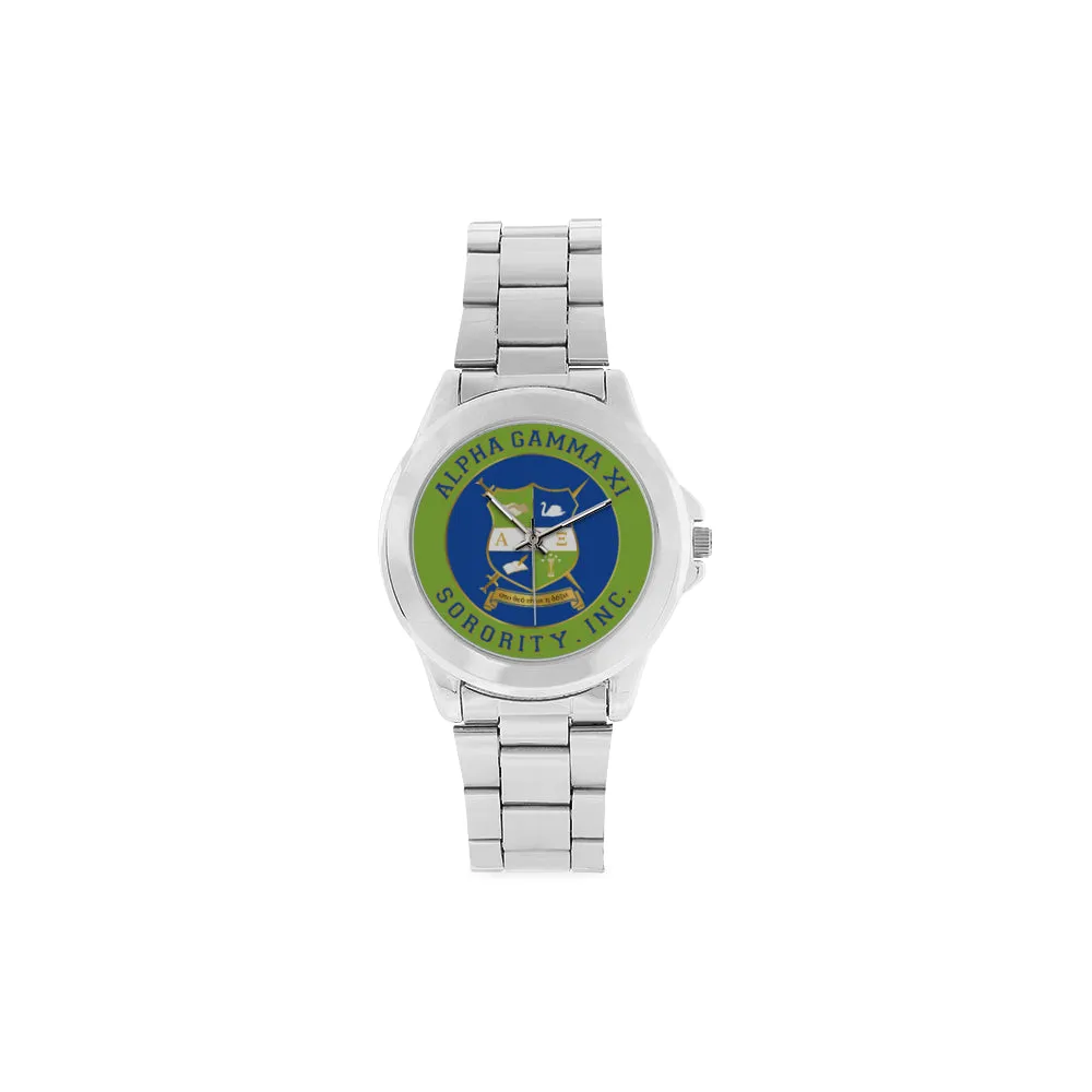 AGXi Crest Watch Unisex Stainless Steel