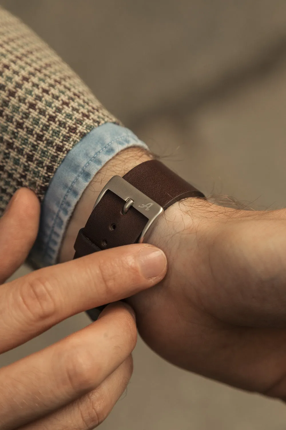 Allemano Watch Man Black Sandblasted Case