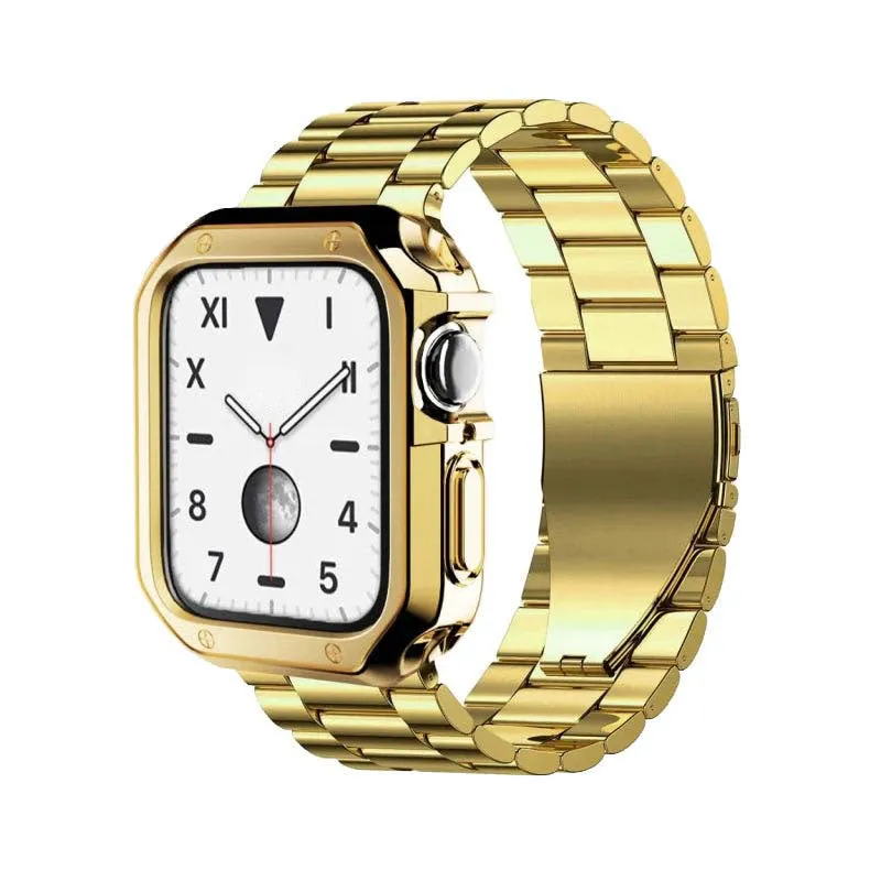 Apple Watch Gold Silicone case & Steel band