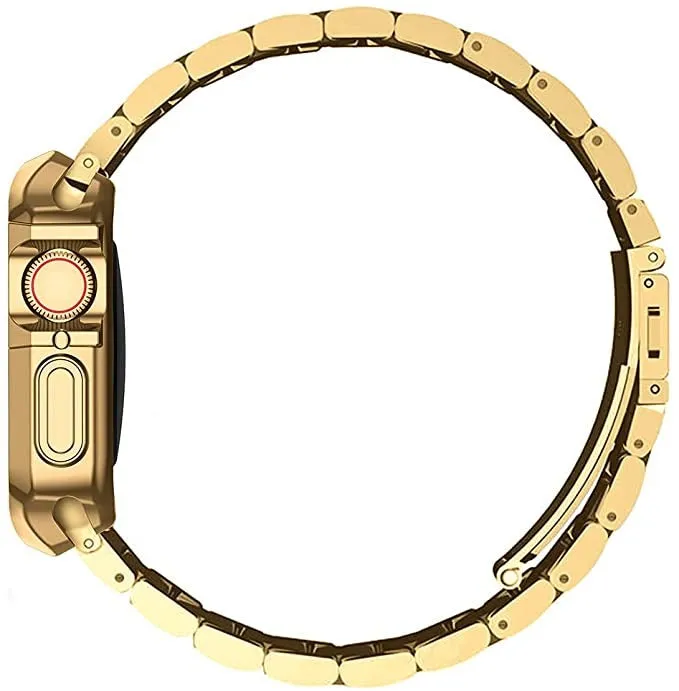 Apple Watch Gold Silicone case & Steel band