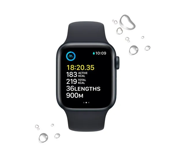 Apple Watch SE 2 GPS   Cellular, 40mm Midnight Aluminium Case with Midnight Sport Band - Pristine
