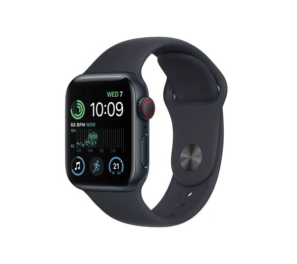 Apple Watch SE 2 GPS   Cellular, 40mm Midnight Aluminium Case with Midnight Sport Band - Pristine