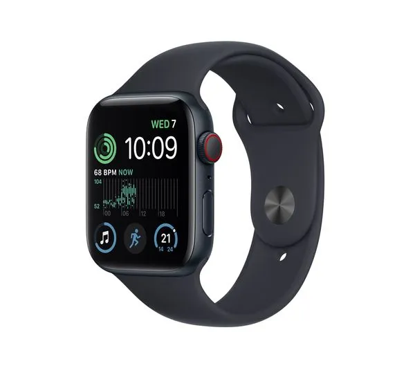 Apple Watch SE 2 GPS   Cellular, 44mm Midnight Aluminium Case with Midnight Sport Band - M/L - Very Good