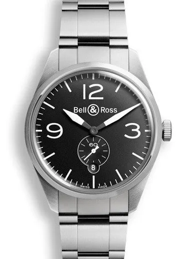 Bell & Ross Watch Vintage BR 123 Officer Black Bracelet D
