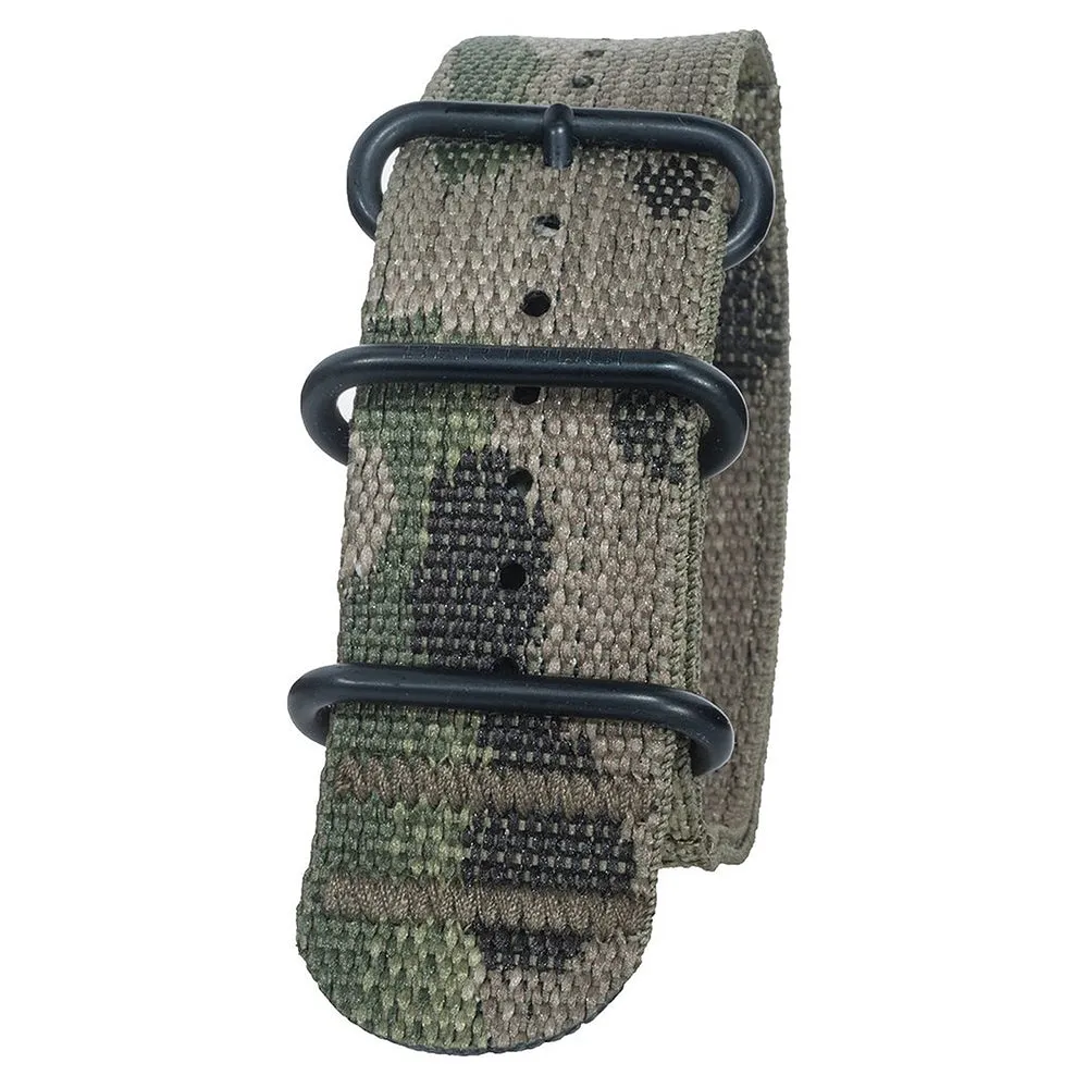 Bertucci DX3 Camo 2-Ply nano Nylon Multicam Black Ion Watch Band - B-147B