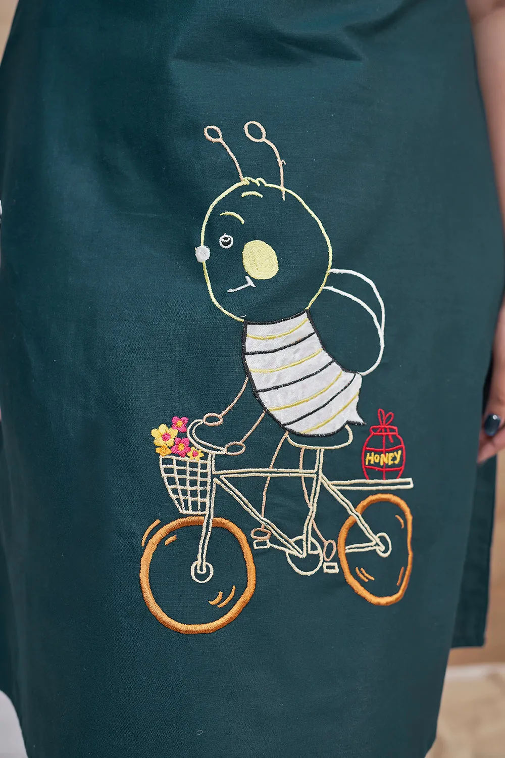 Blue casual cotton dress for women