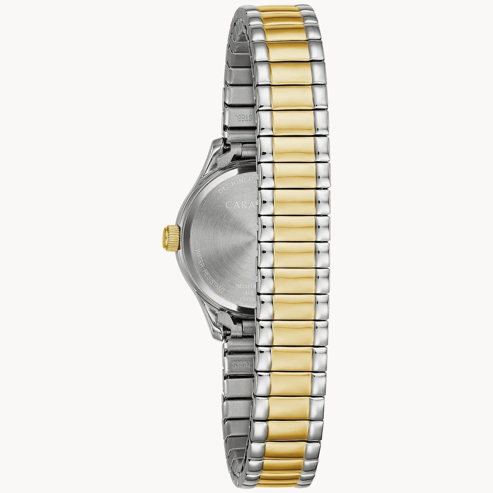 Bulova 45L185 Traditional Caravelle 2 Tone Stainless Steel Strap Women Watches