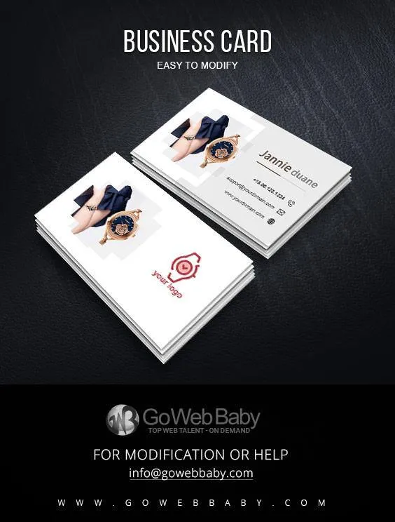 Business Card For Designer Women's Watches