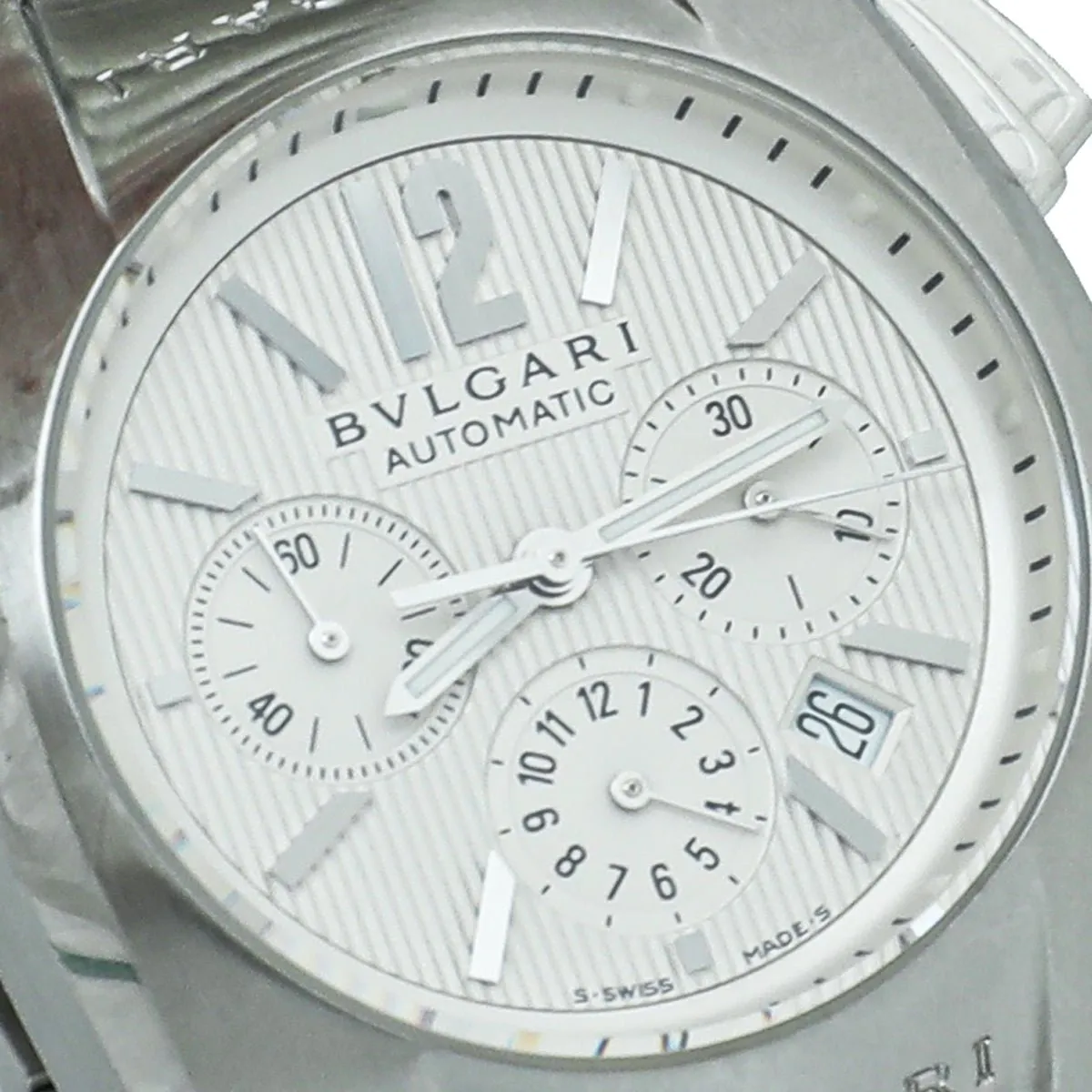 Bvlgari Stainless Steel Chronograph Ergon Automatic 35mm Watch