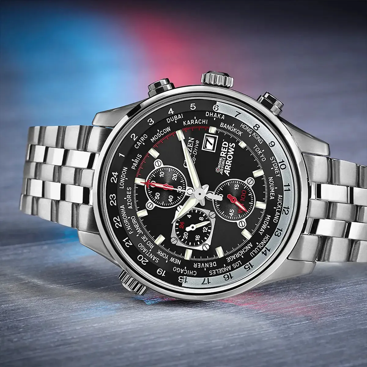 Citizen Eco-Drive Mens Red Arrows Chronograph Watch