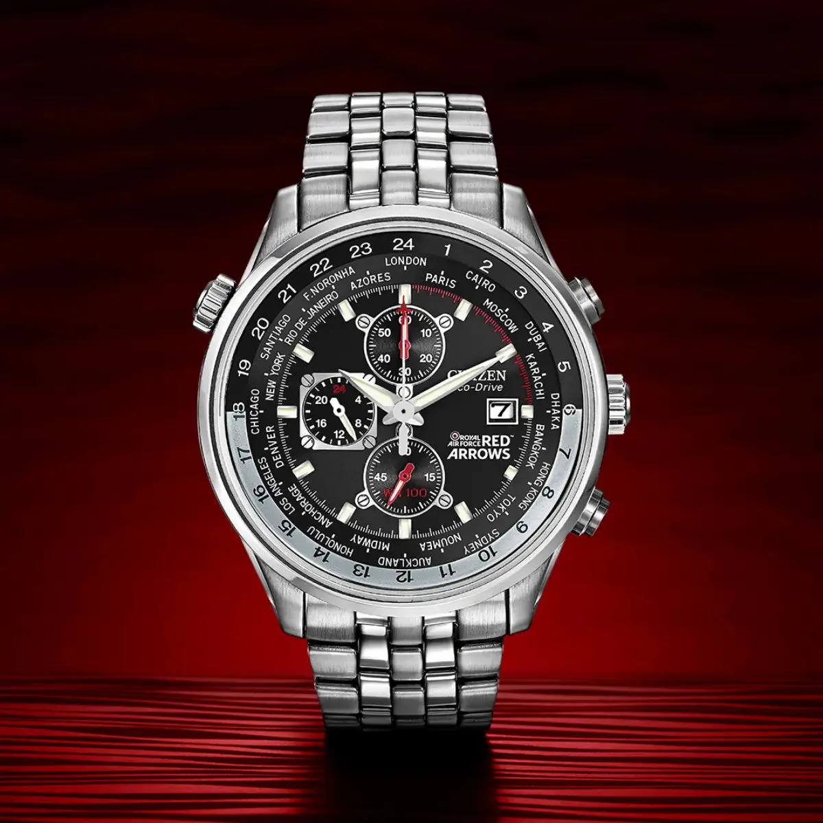 Citizen Eco-Drive Mens Red Arrows Chronograph Watch