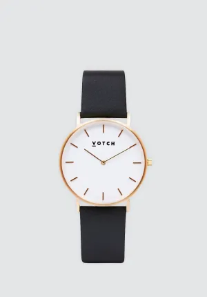 Classic Watch | Black & Gold