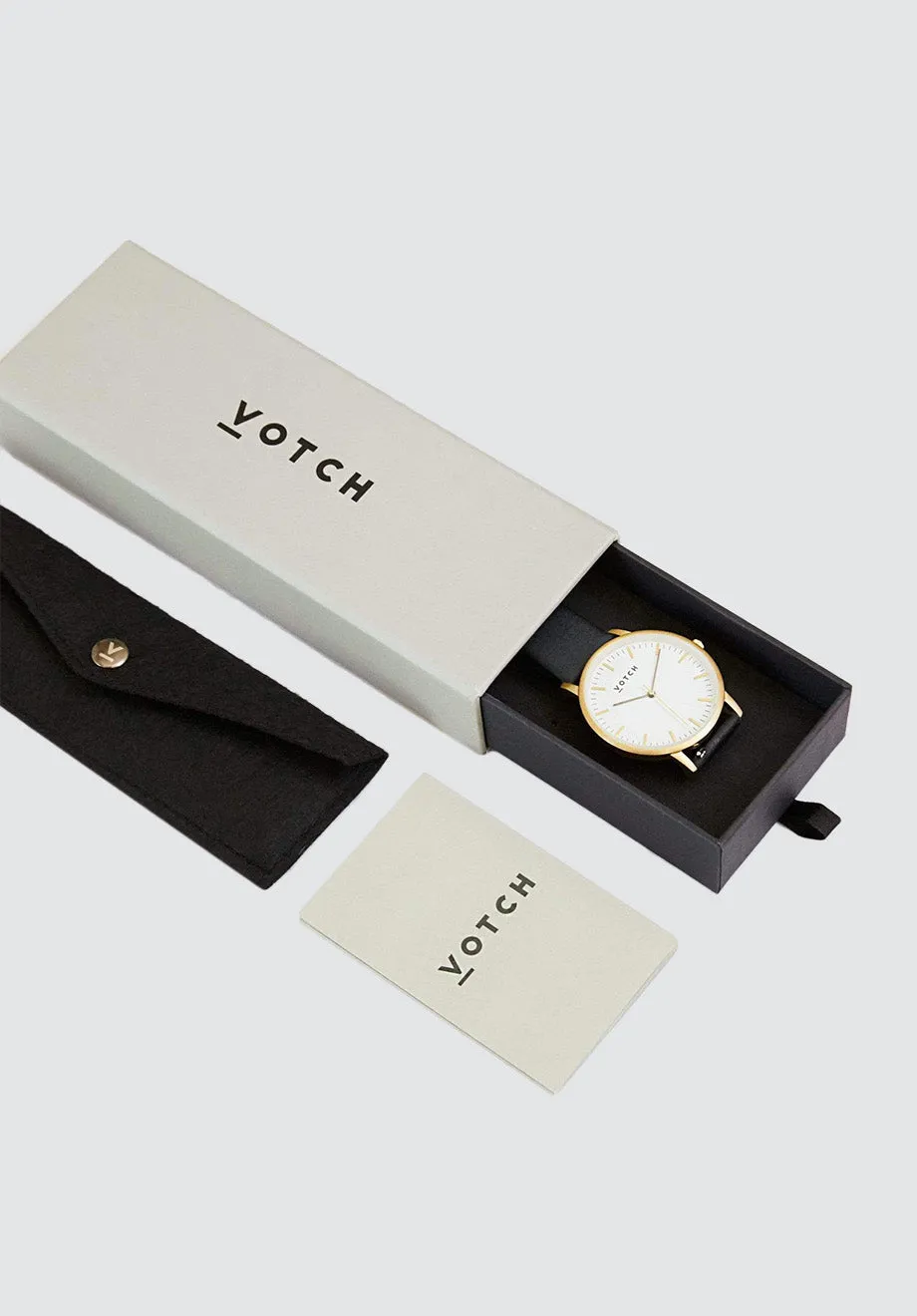 Classic Watch | Black & Gold