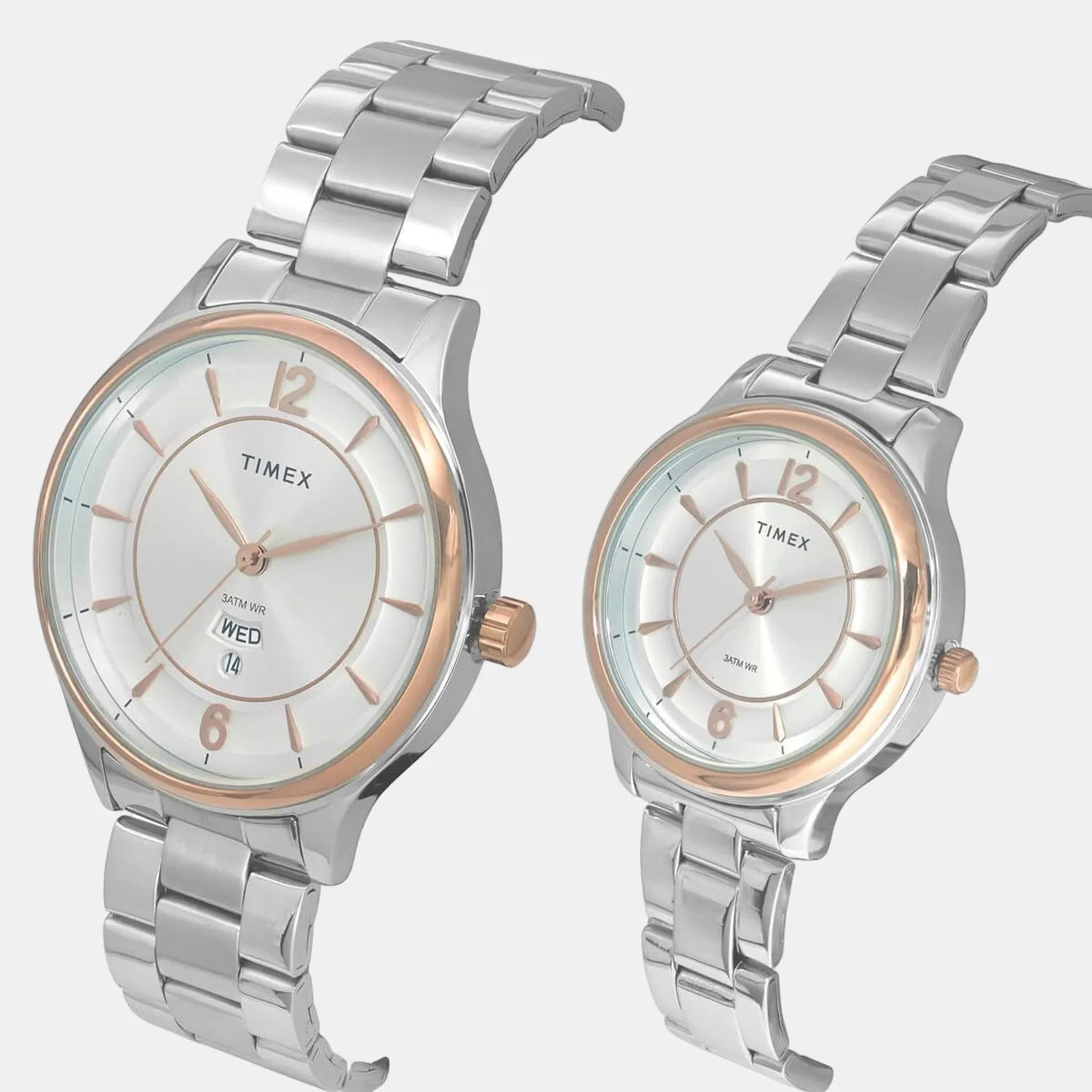 Couple Silver Couple Analog Stainless Steel Watch TW00PR274