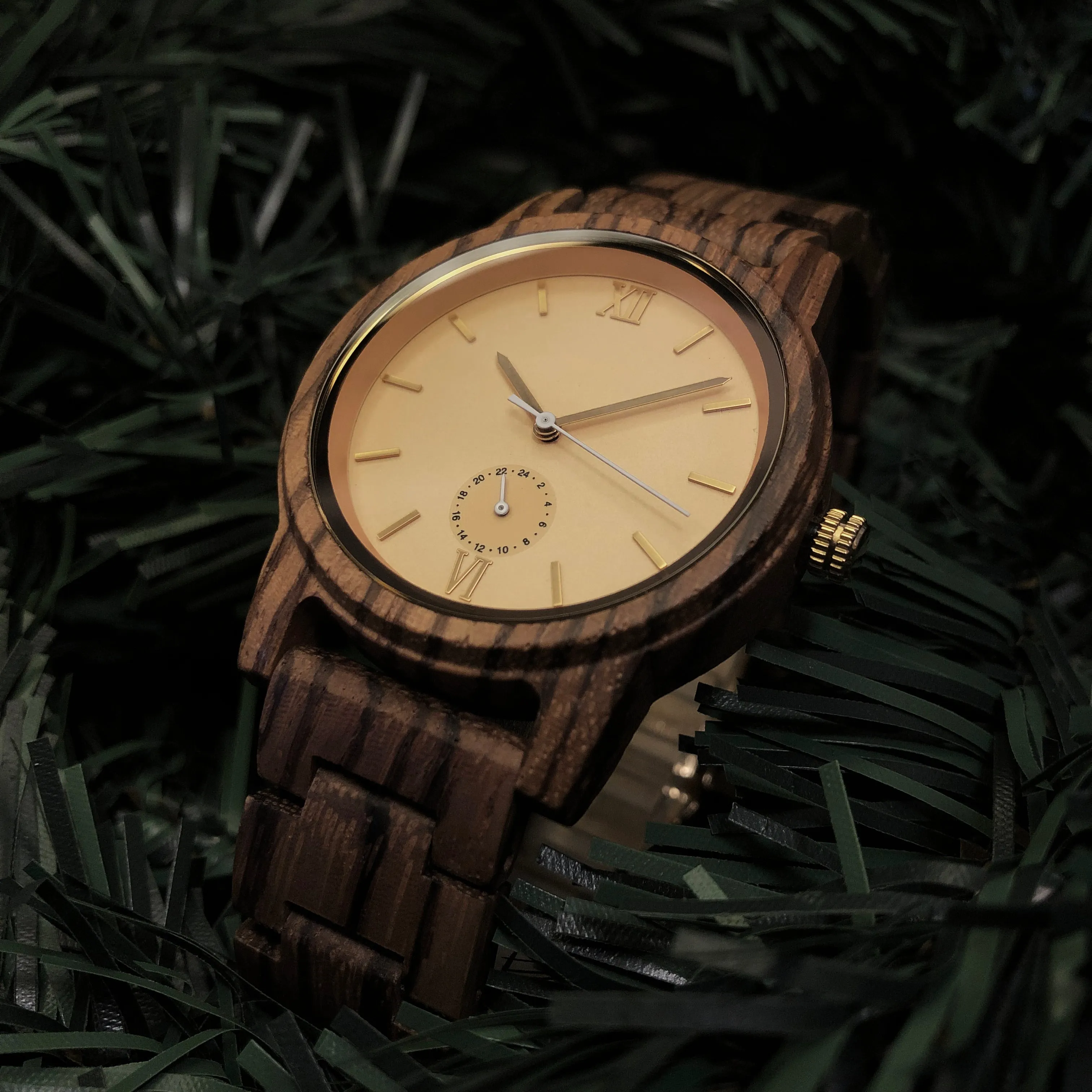 Cyclops - Zebrawood Minimal Watch
