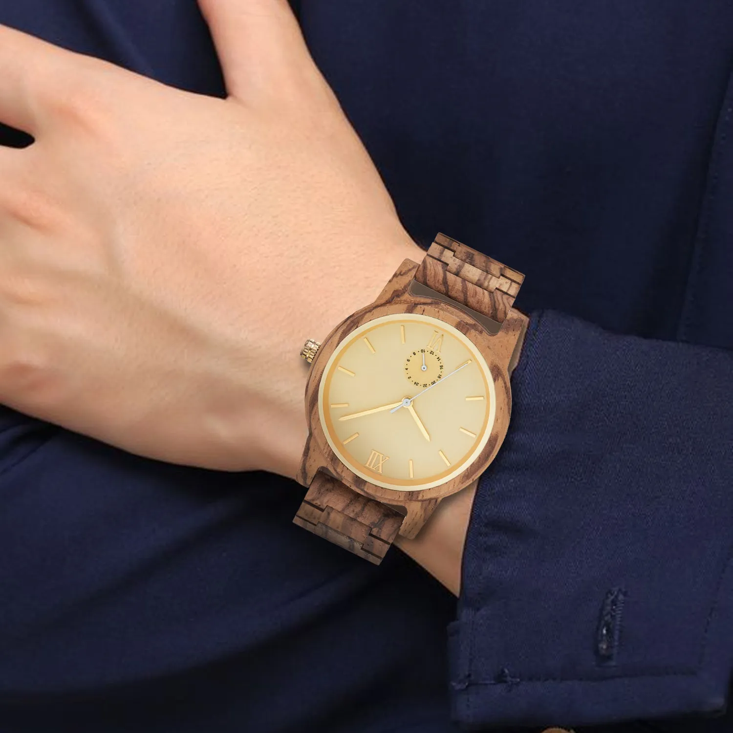 Cyclops - Zebrawood Minimal Watch