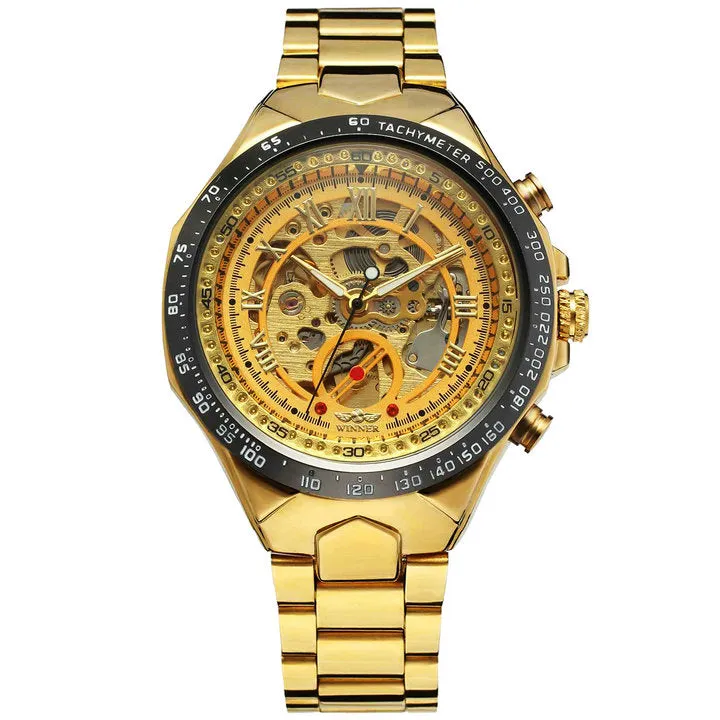 Designer Men Watches Automatic Mechanical WINNER Stainless Steel Watch Montre Certus Homme