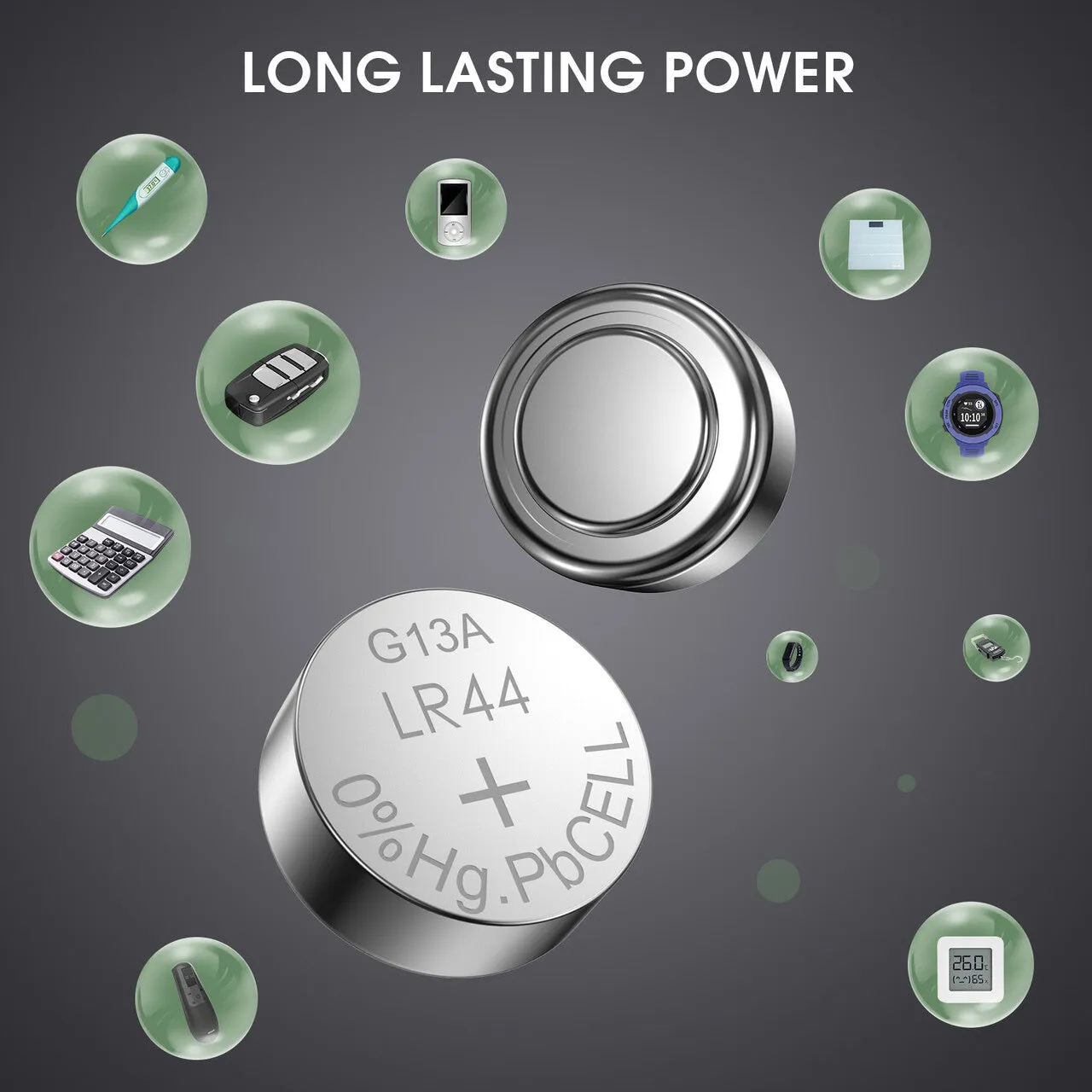 EBL LR44 AG13 Alkaline Button Cell Batteries