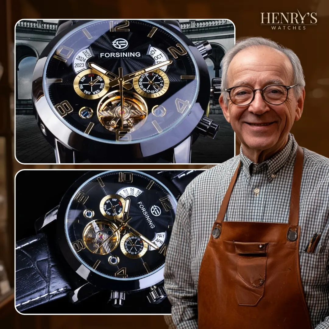 Elegant Automatic Mechanical Tourbillon Watch