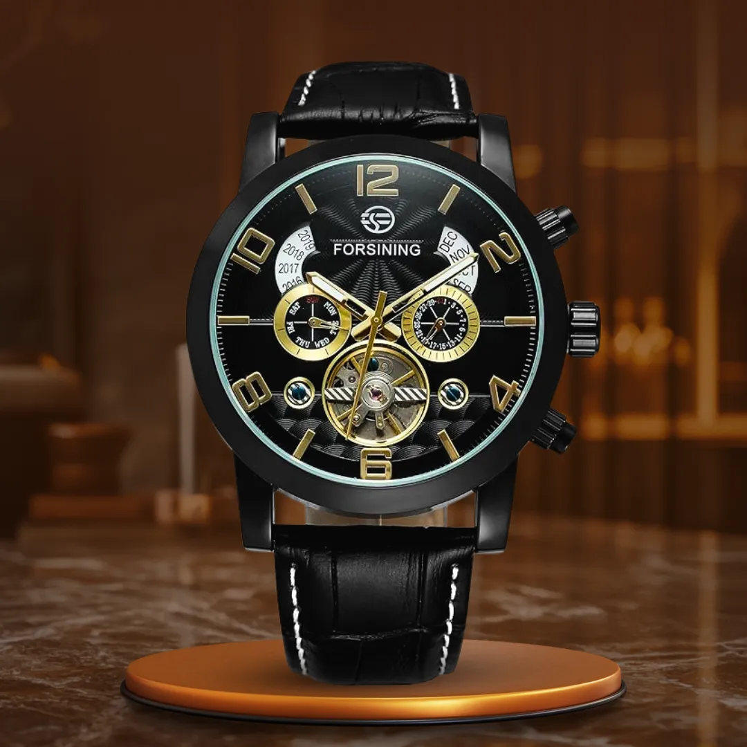 Elegant Automatic Mechanical Tourbillon Watch
