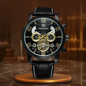 Elegant Automatic Mechanical Tourbillon Watch