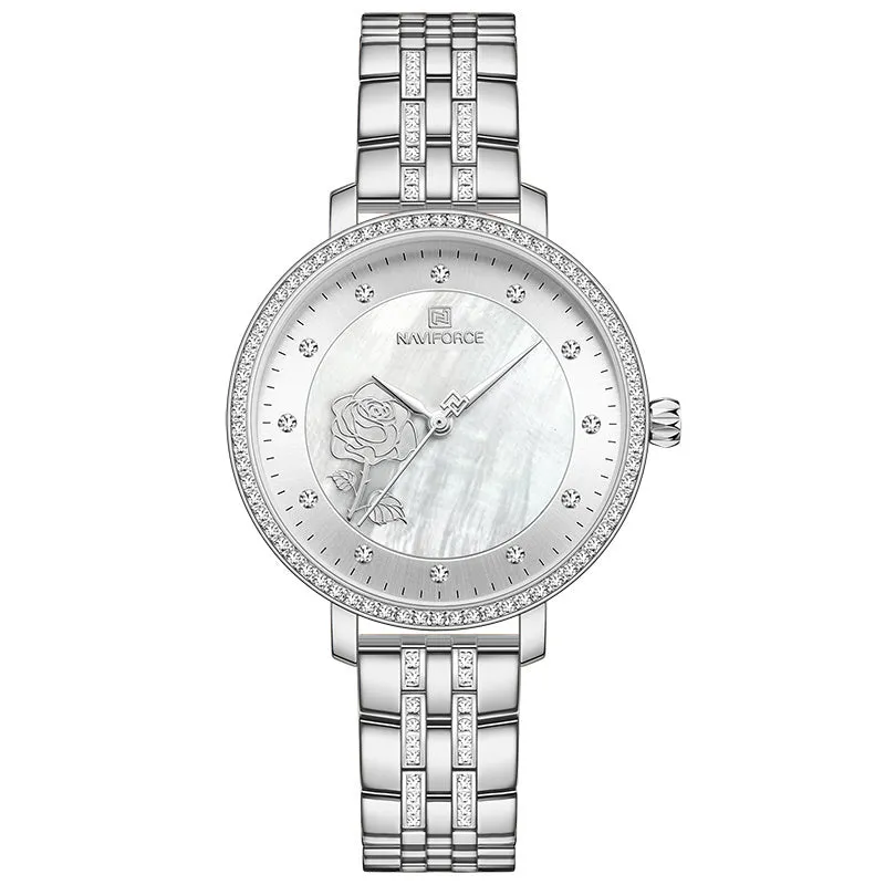 Elegant Ladies Simple Business Stainless Steel Watch For Women