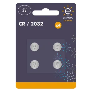 Eureka Lighting Lithium Batteries 4 Pack
