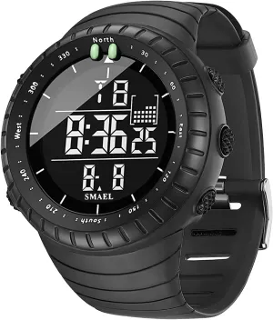 FANMIS Men's Military Sports Electronic Watch Outdoor Mountaineering Multi Function Watch Waterproof Army Tactics Chronograph Large Dial Student Sport Watch LED Fashion Watch