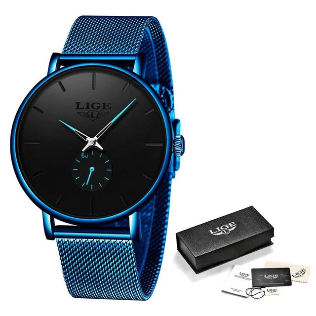 Fashion Business Men Watches Top Brand Luxury Waterproof Casual Simple Quartz Watch