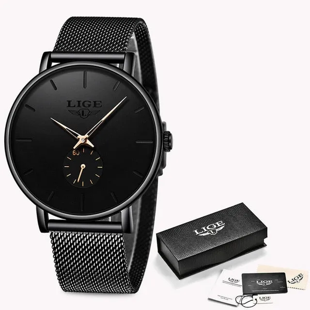 Fashion Business Men Watches Top Brand Luxury Waterproof Casual Simple Quartz Watch