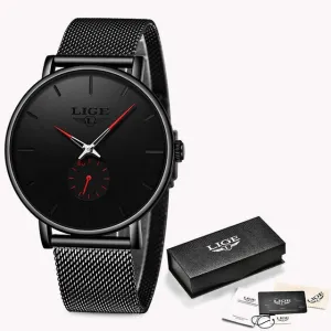 Fashion Business Men Watches Top Brand Luxury Waterproof Casual Simple Quartz Watch