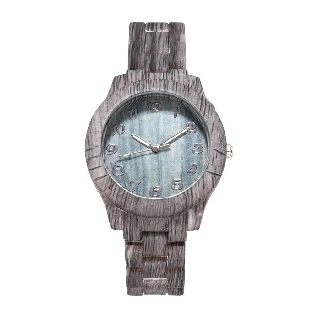 Fashion Casual Women Bamboo Wooden Quartz Wristwatch Best Gift