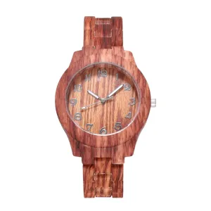 Fashion Casual Women Bamboo Wooden Quartz Wristwatch Best Gift