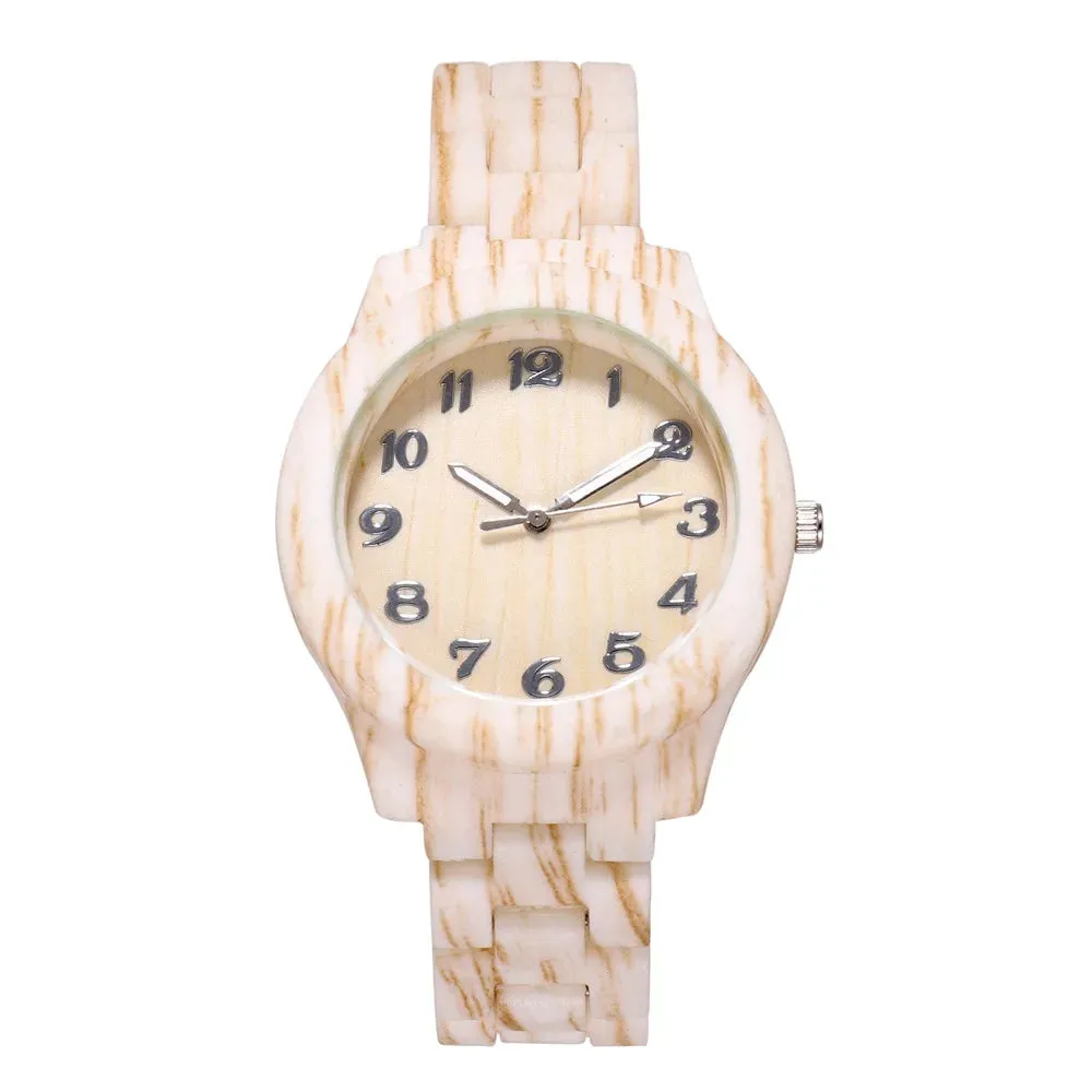 Fashion Casual Women Bamboo Wooden Quartz Wristwatch Best Gift
