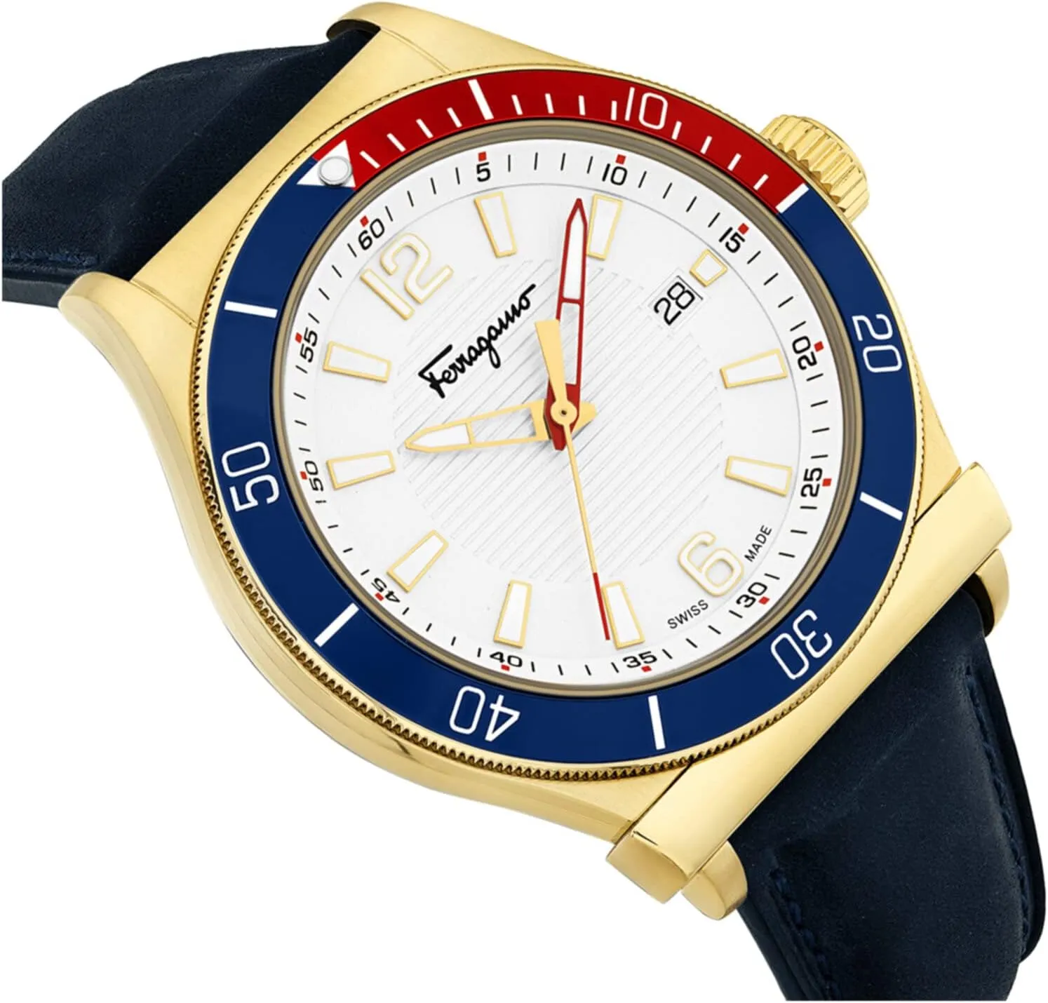 Ferragamo Mens Swiss Made Watch 1898 Collection
